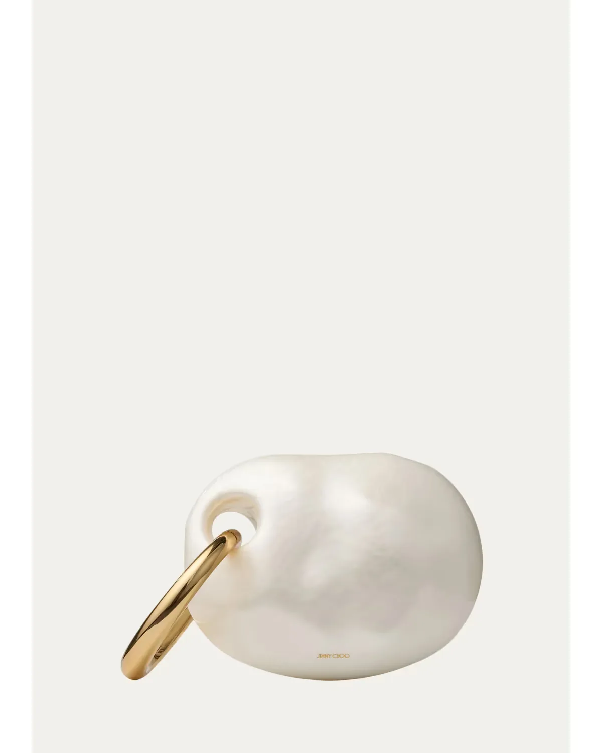 Oyster Pearly Clutch Bag by Jimmy Choo