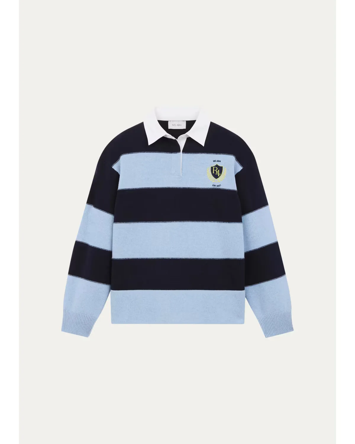 The Royal Striped Polo Sweater by WE-AR4