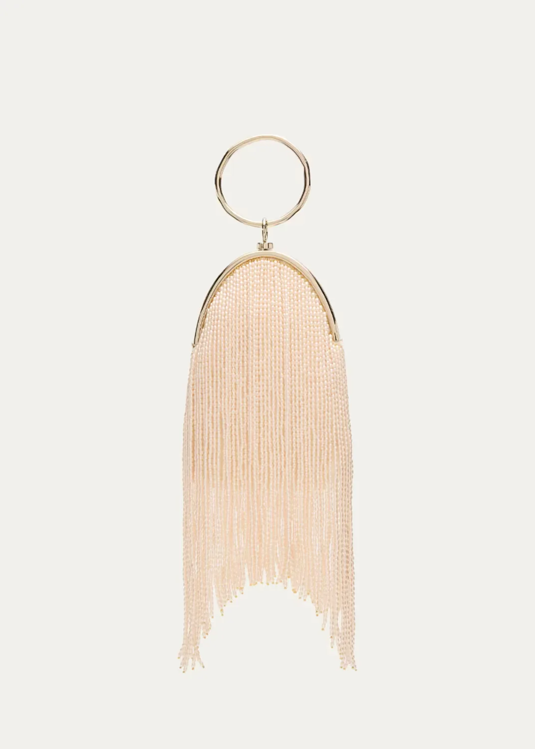 Raindrops Pearly Fringe Top-Handle Bag