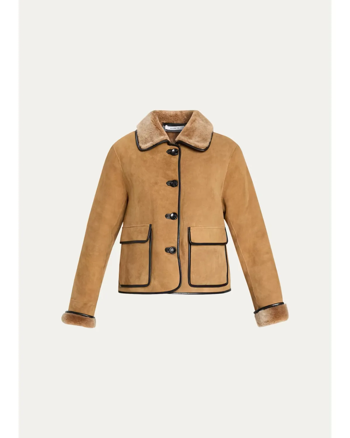 Rowan Shearling Barn Jacket by Fleurette