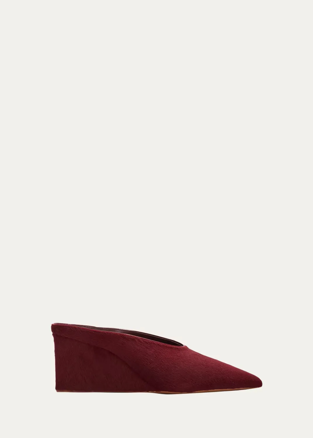 75mm Cube Calf Hair Mule Pumps by ALAA