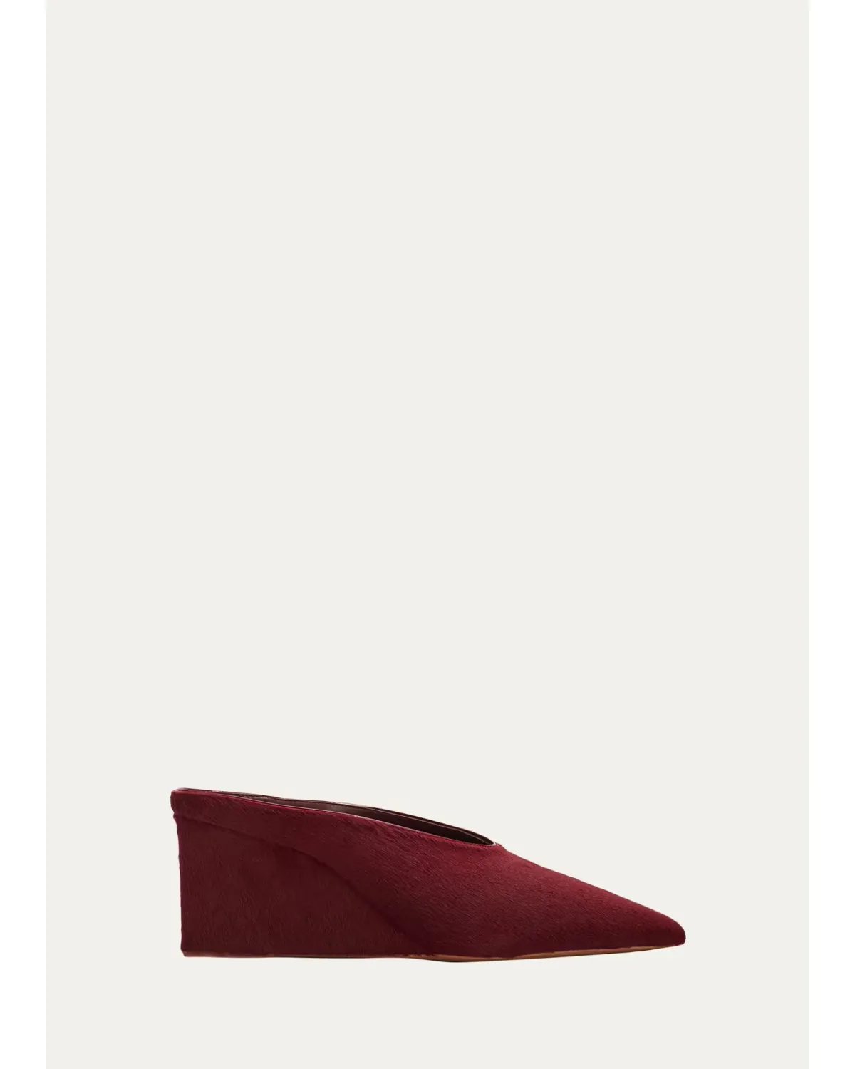 75mm Cube Calf Hair Mule Pumps by ALAA
