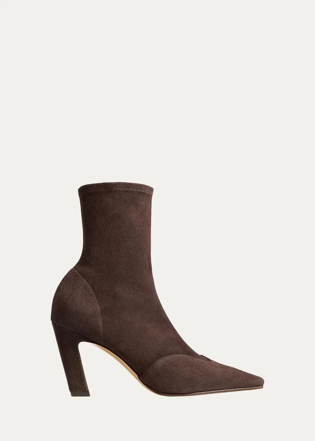 85mm Nevada Suede Ankle Boots by Khaite