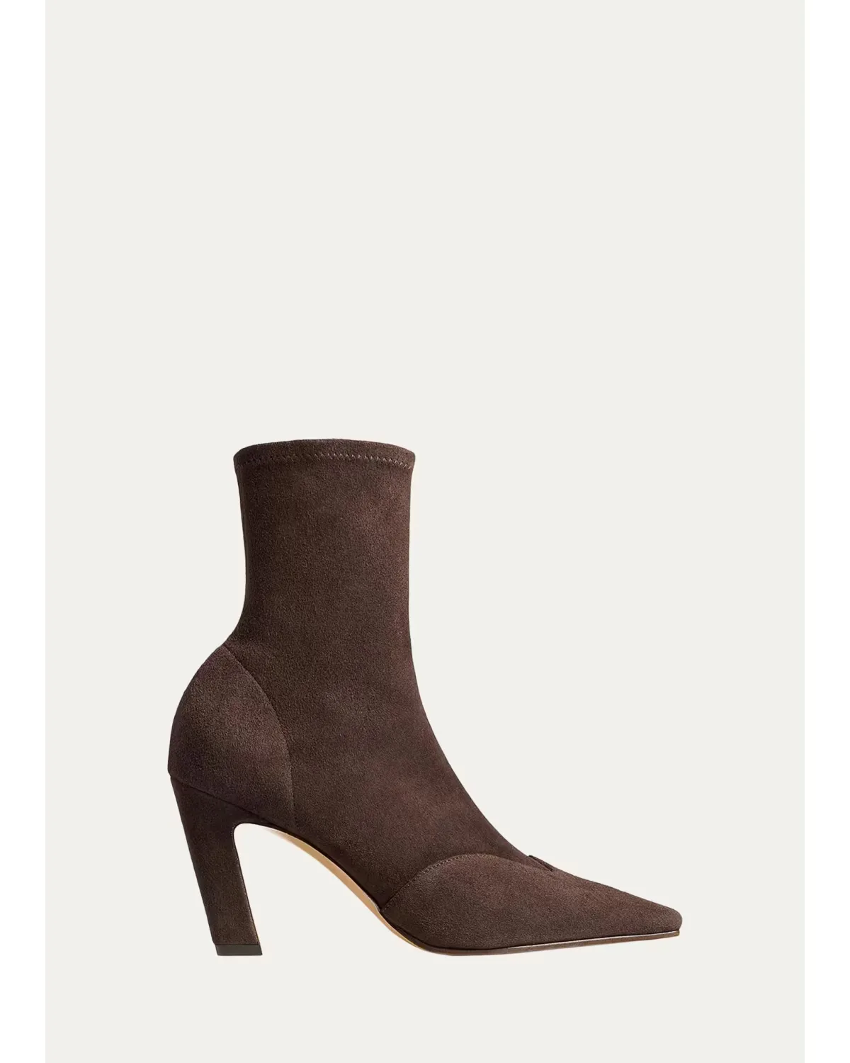 85mm Nevada Suede Ankle Boots by Khaite