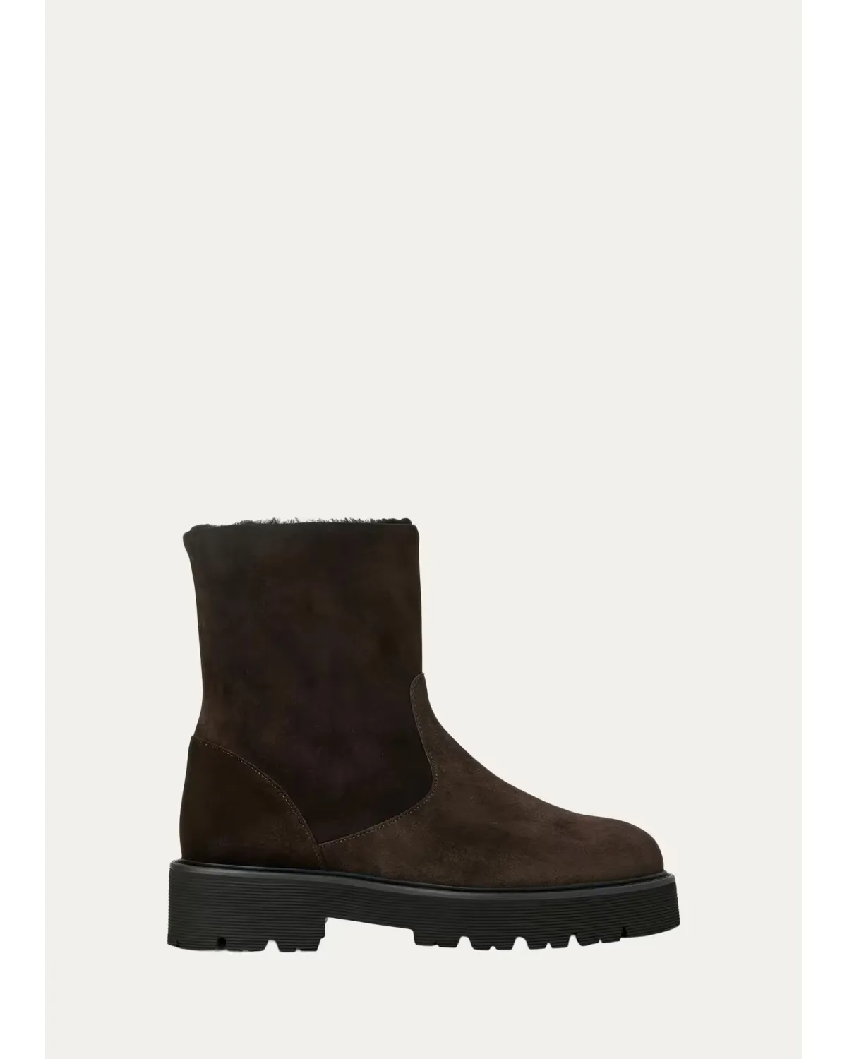 Eloise Shearling-Lined Suede Ankle Boots