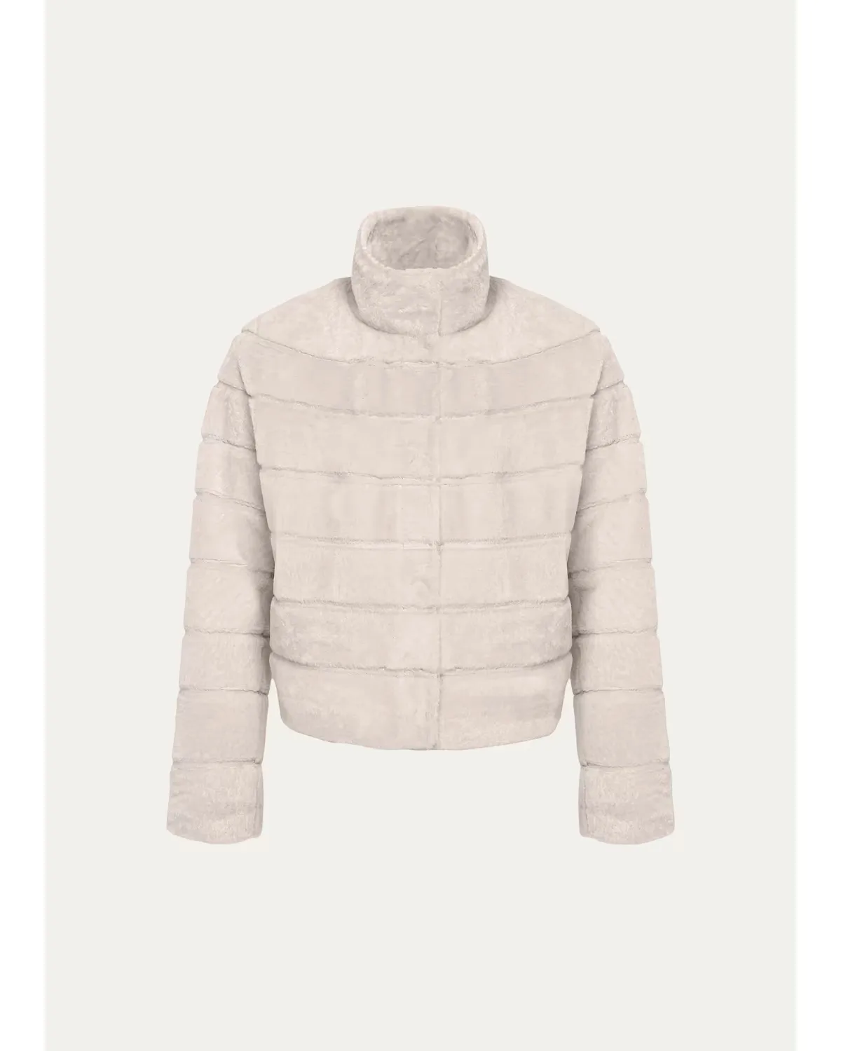 Reversible Textured Lamb Shearling Jacket by Gorski