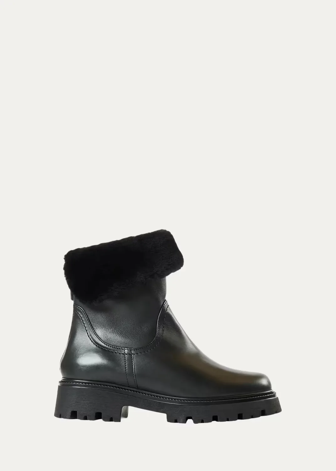 40mm Mimi Shearling-Lined Waterproof Suede Ankle Boots by Aquatalia