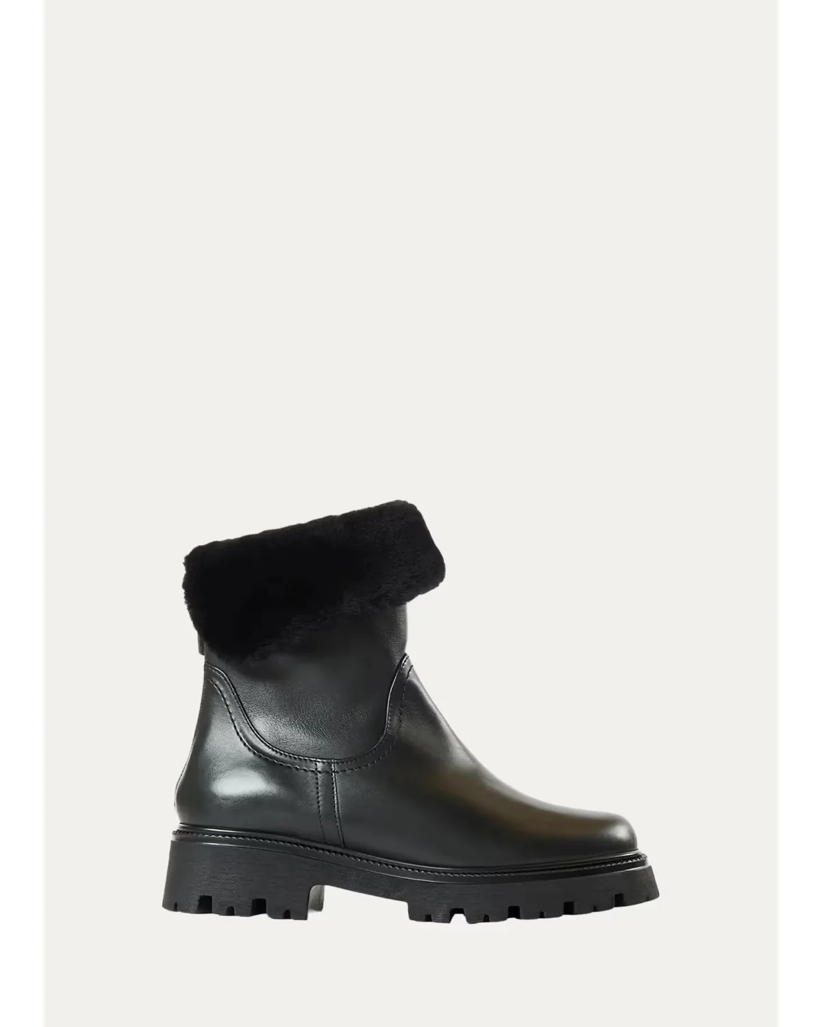 40mm Mimi Shearling-Lined Waterproof Suede Ankle Boots by Aquatalia