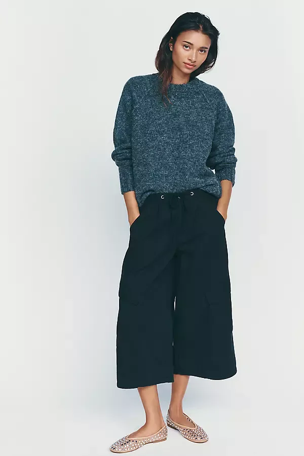 Ridley 100% Cotton Cropped Utility Pants by Whiteroom + Cactus