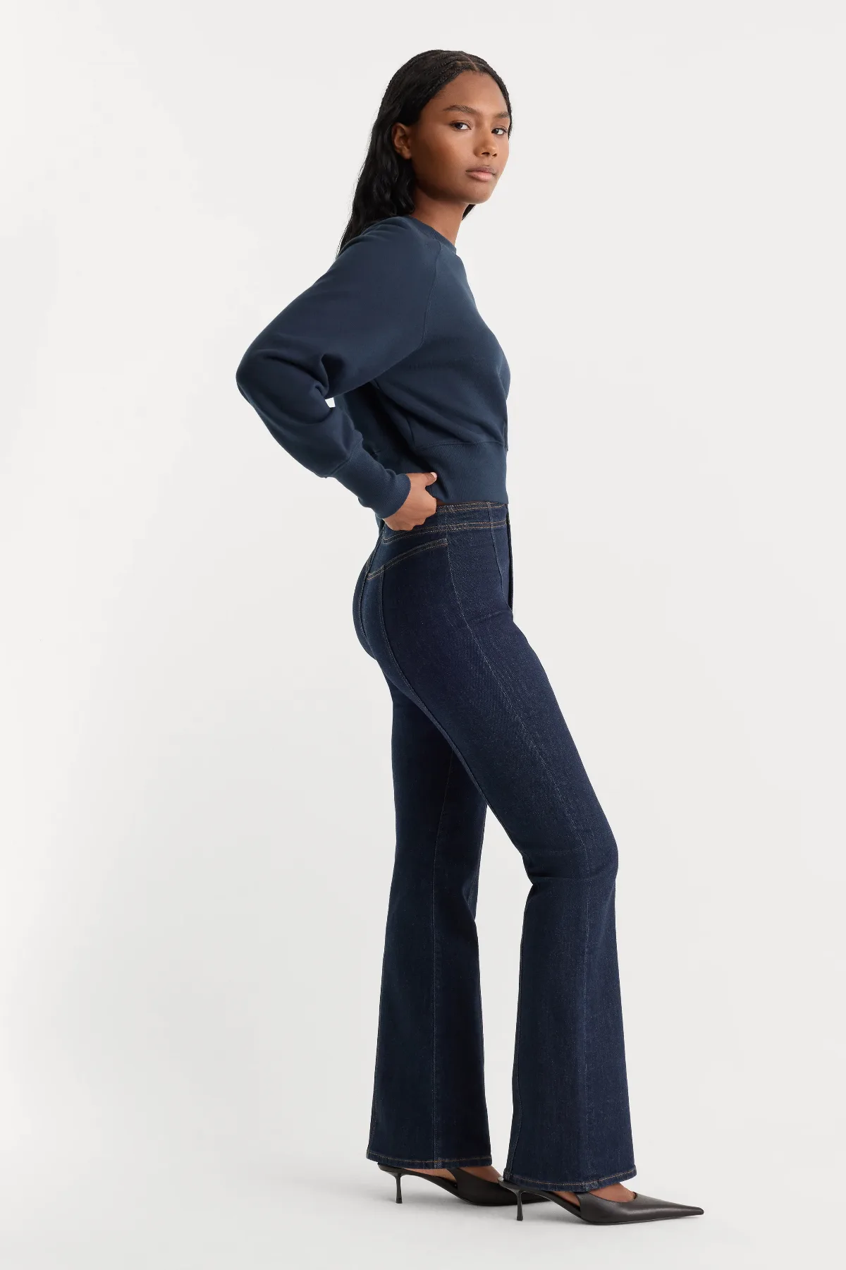 Good Classic Bootcut Seamed Pant by Khloé Kardashian by GOOD AMERICAN