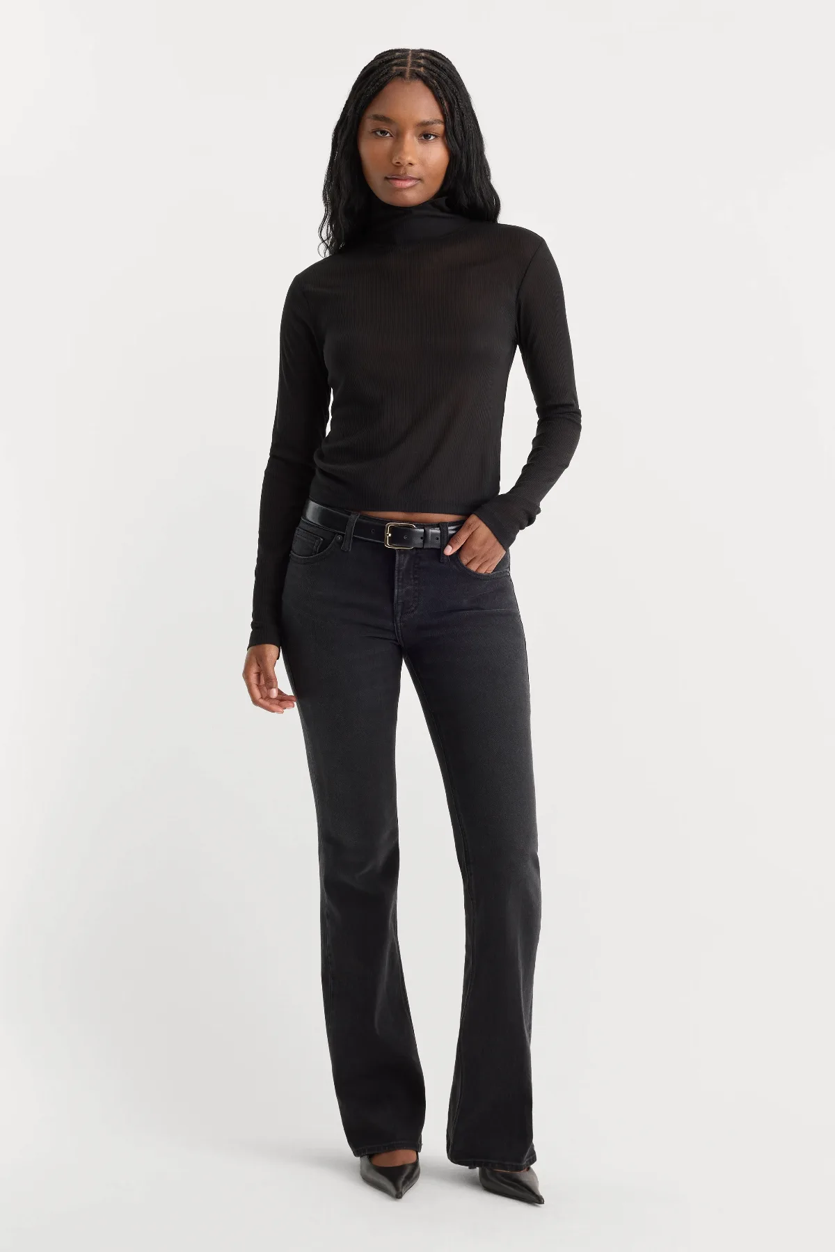 Soft Tech Good Low Rise Bootcut Jeans by Khloé Kardashian by GOOD AMERICAN
