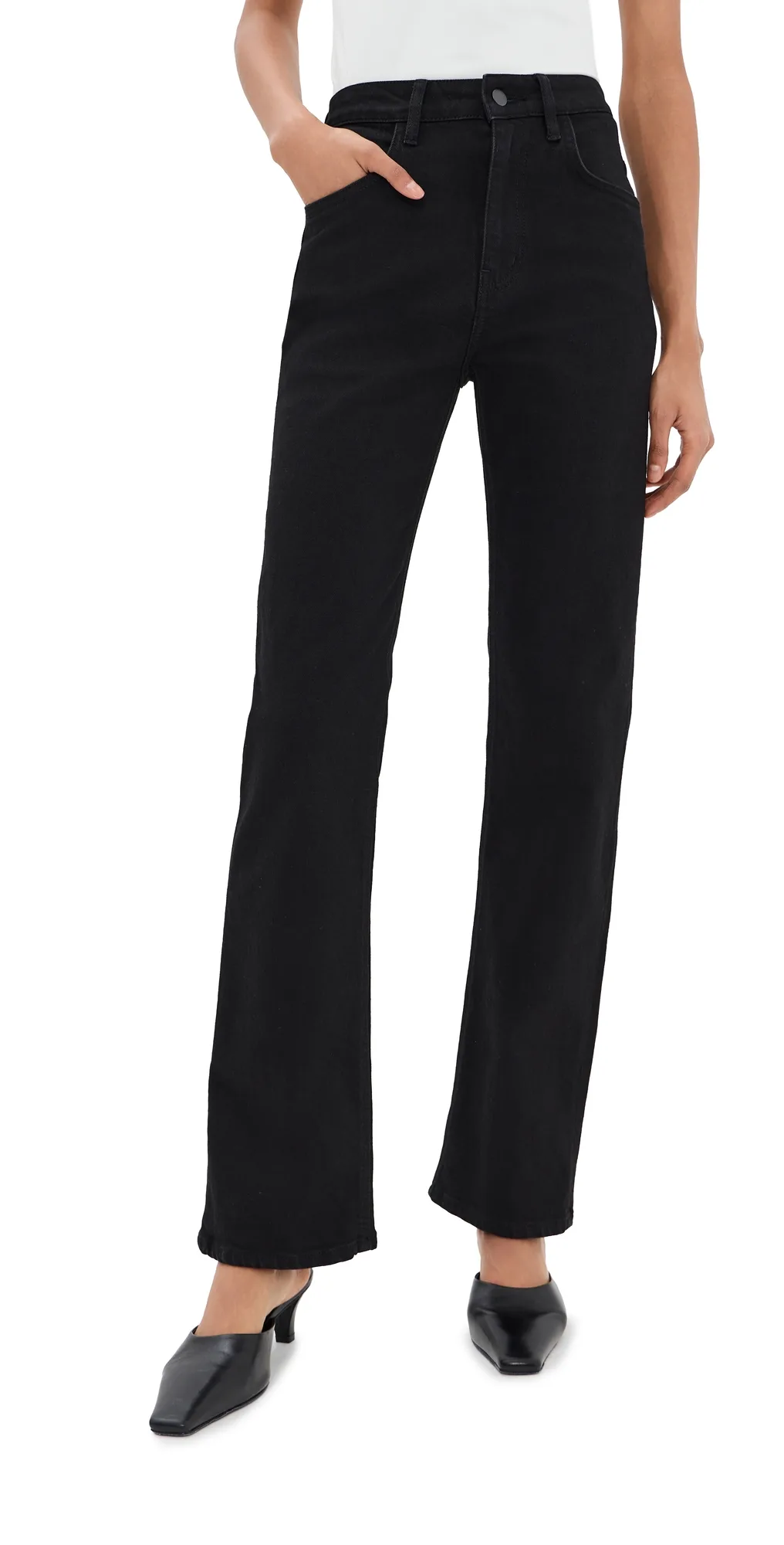 Farah Classic Bootcut Jeans Jett Black