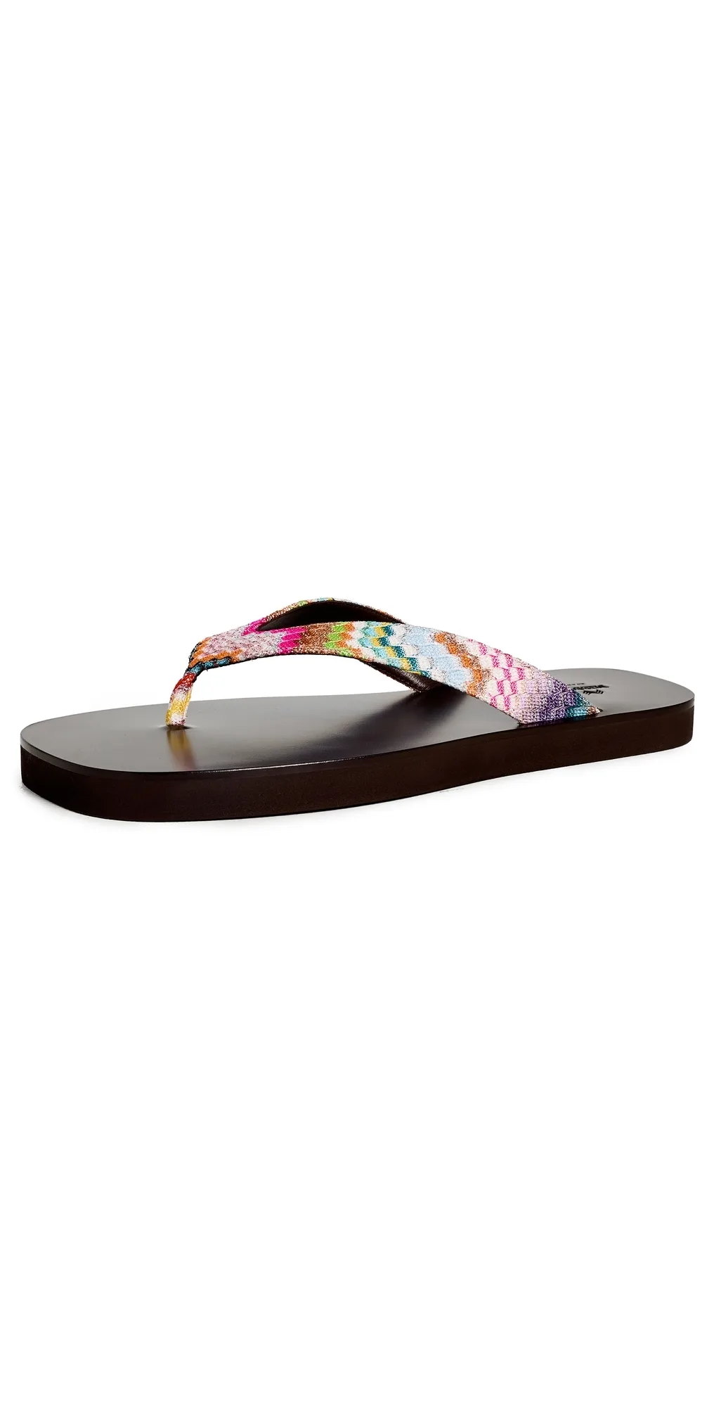 Ruth Sandals Raschel Zig Zag Metallic Multicolor by Missoni