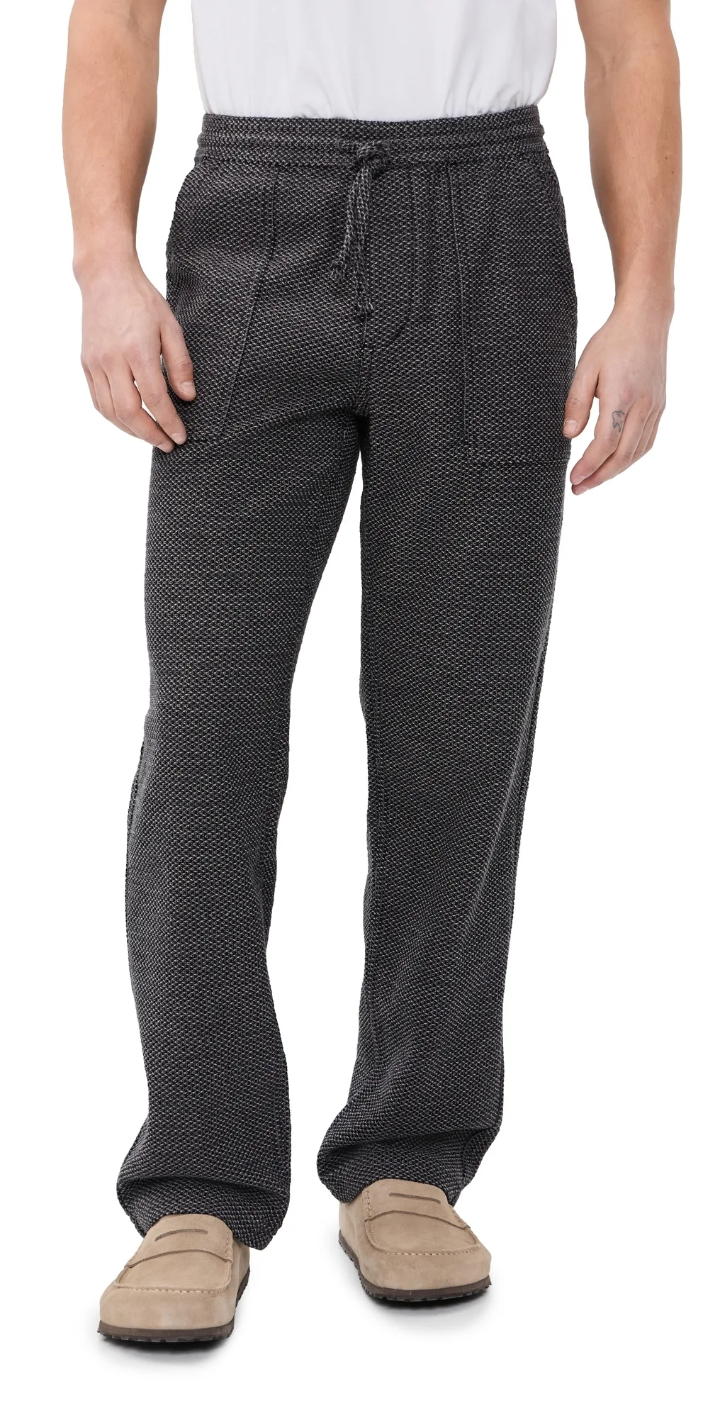 The Breakwater Pants Charcoal Sashiko by Taylor Stitch