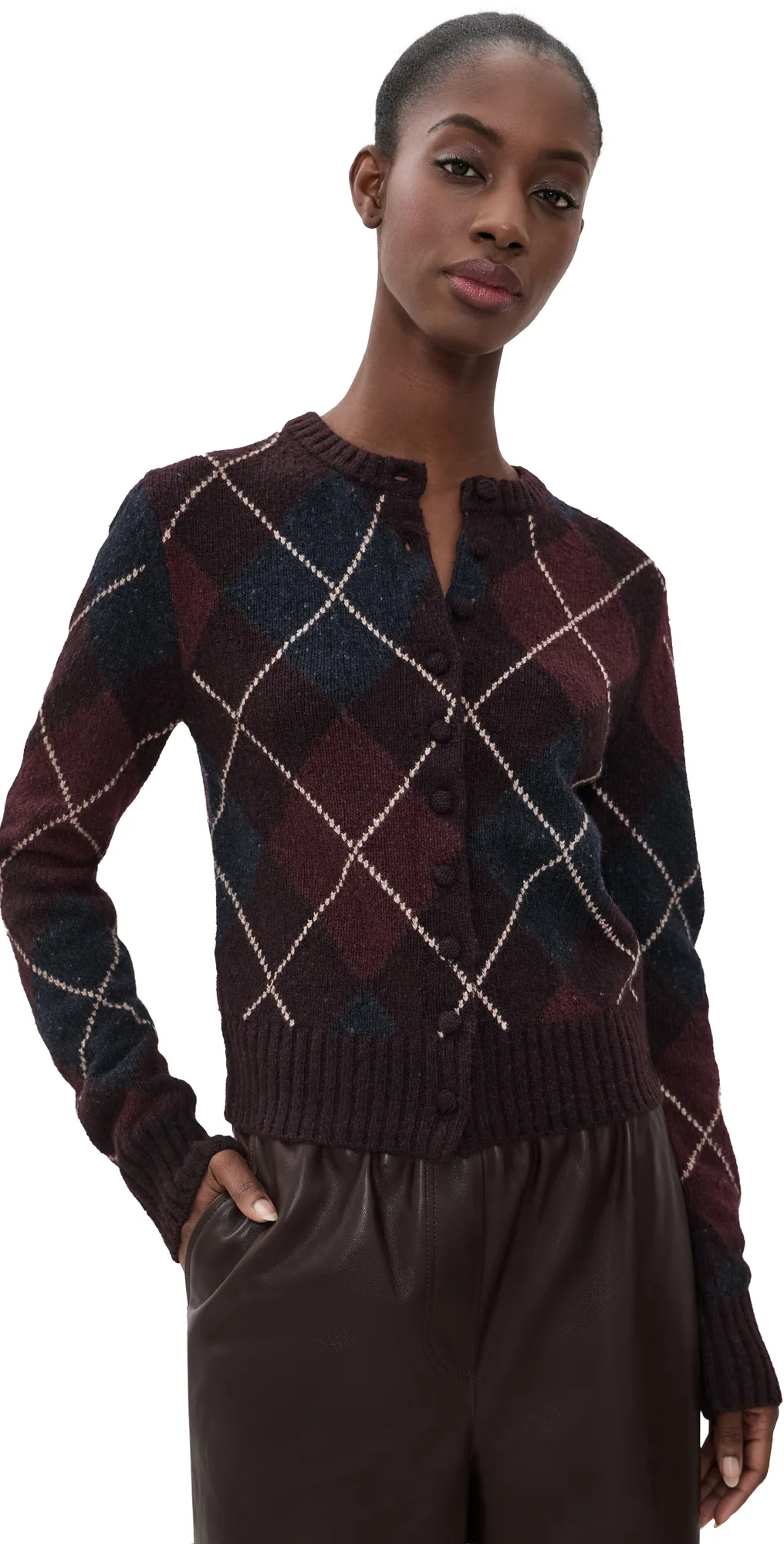 Skyler Cardigan Ganache Combo by A.L.C.