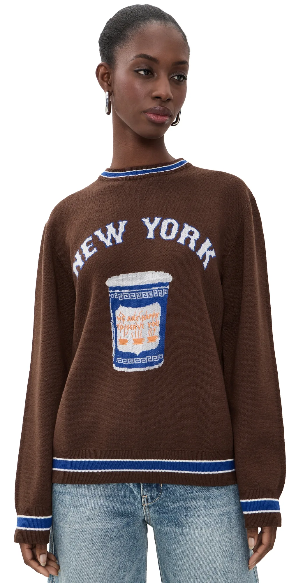 NY Coffee Crew Sweater by Terez