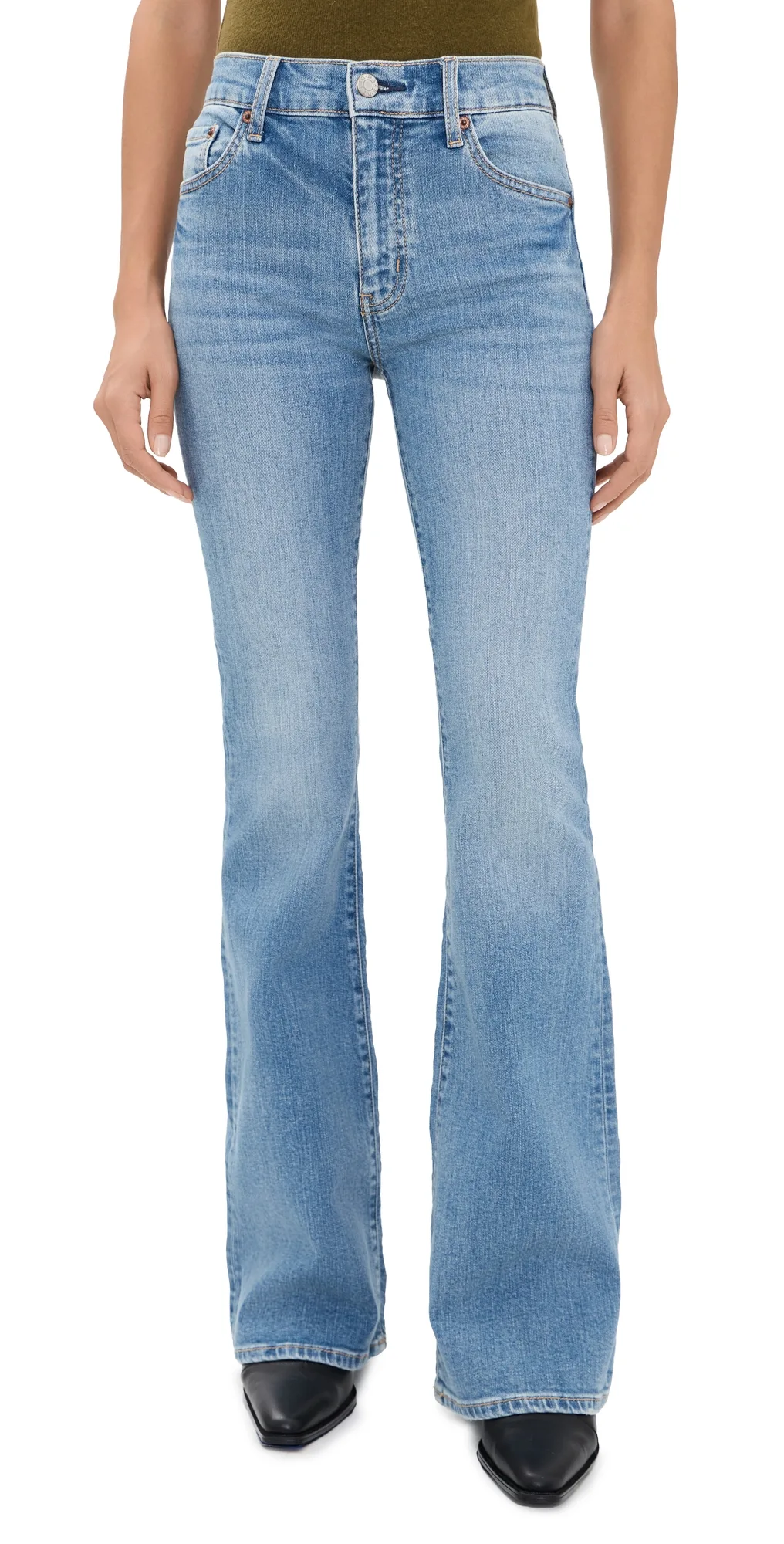 Lover Mid Flare Jeans Text Me