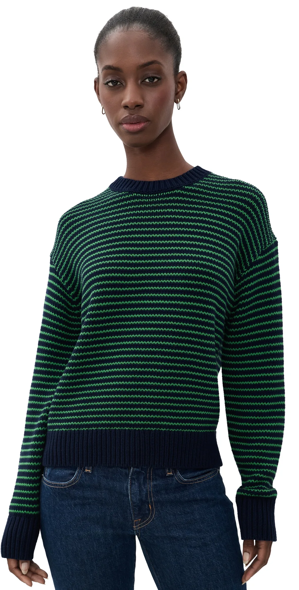 Aura Relaxed Crew Neck Sweater by Pistola