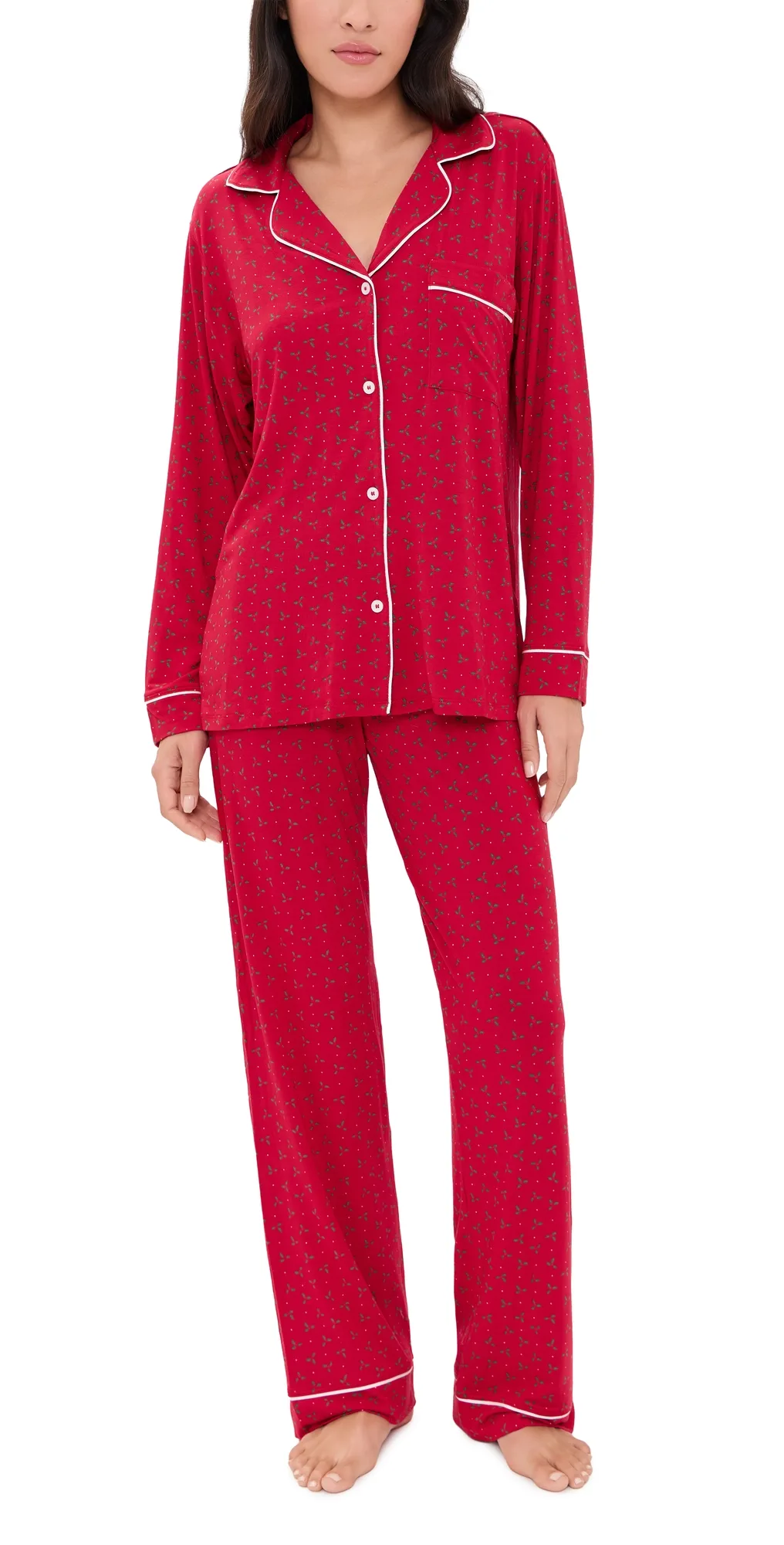Gisele Printed Pajama Set Hollyberry by Eberjey