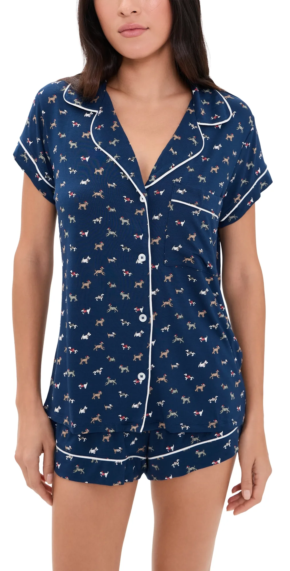 Gisele Printed Shortie Pajama Set by Eberjey