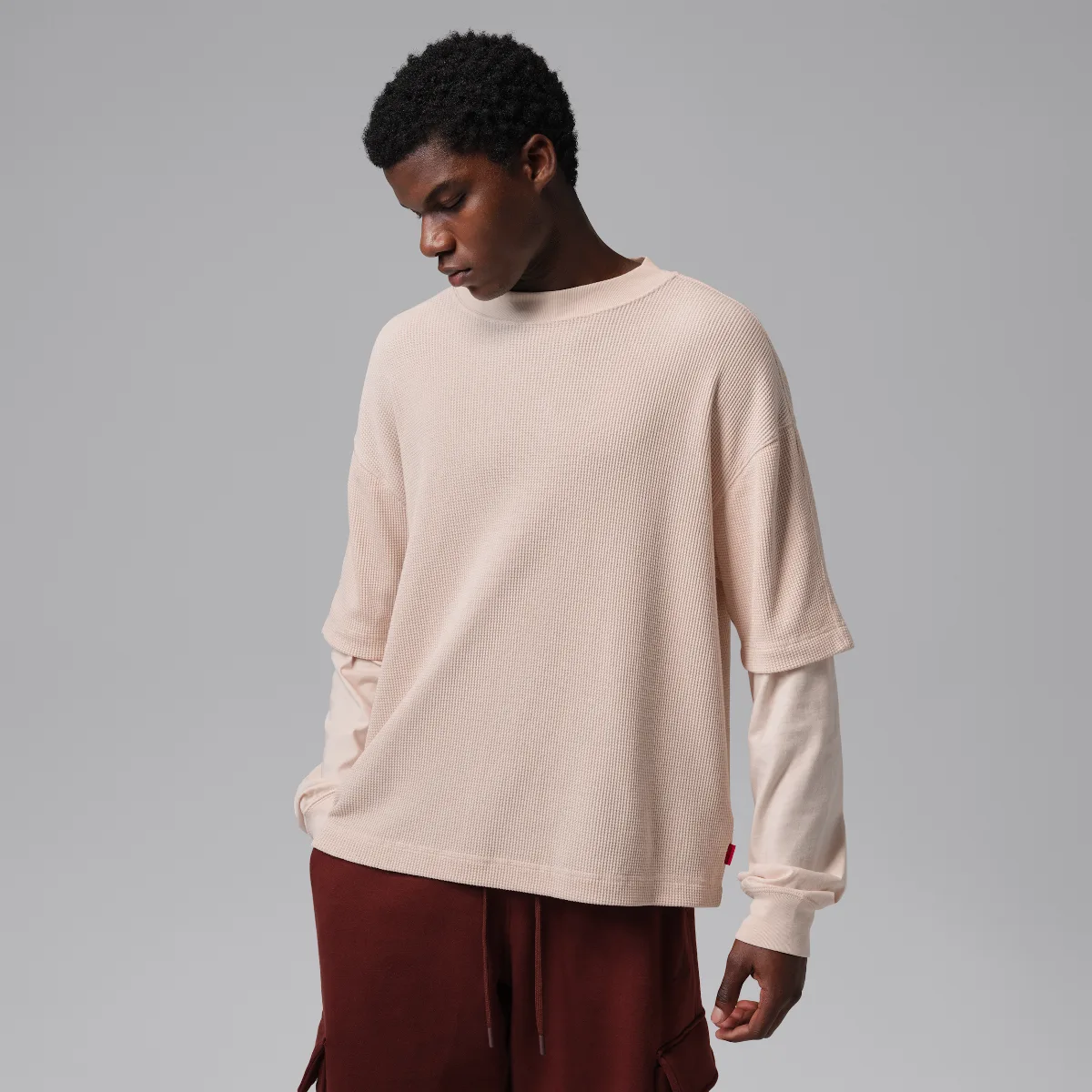 Jordan Brooklyn Waffle Crew-Neck Sweatshirt by Jordan