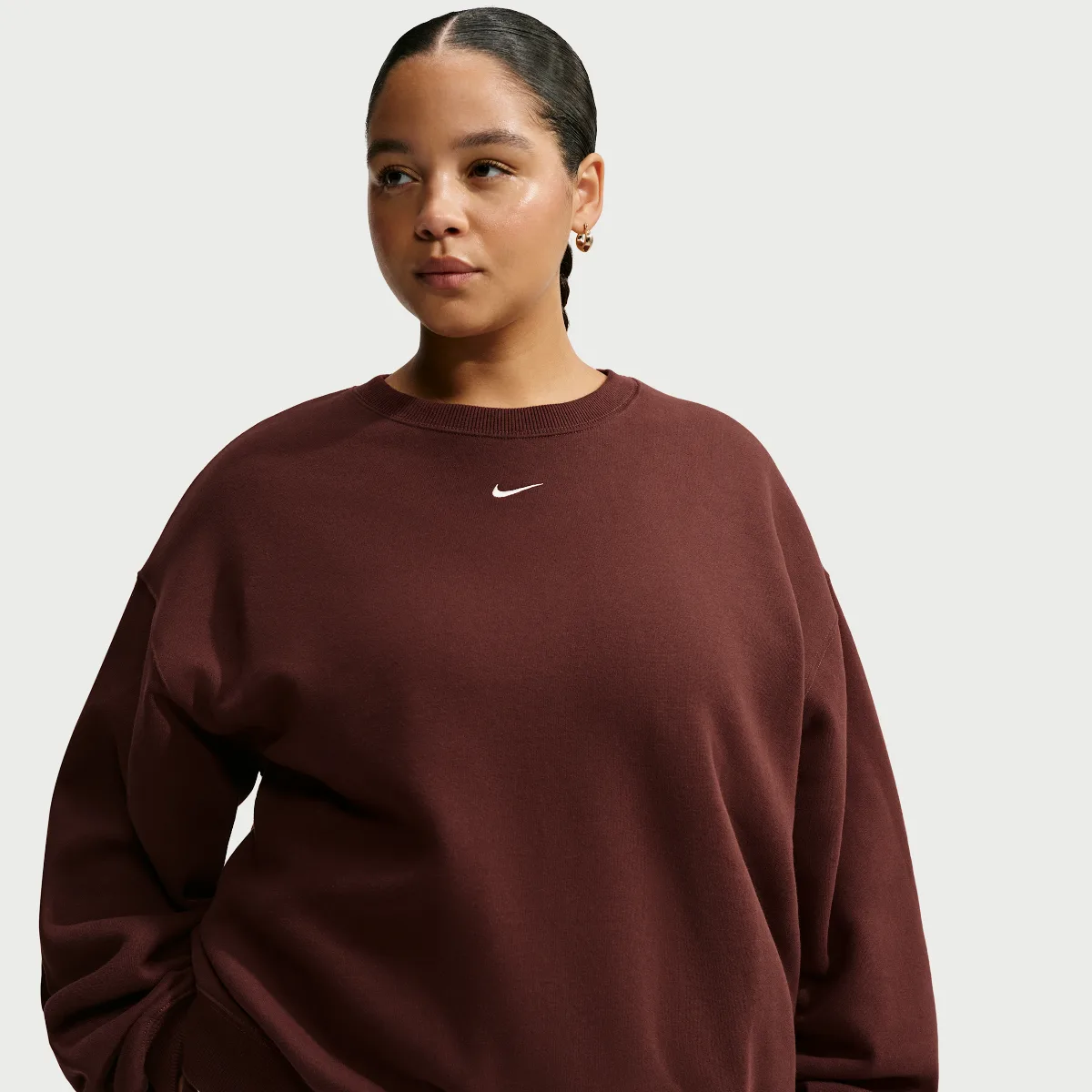 Studio Fleece Medium Weight Oversized Crew-Neck Sweatshirt