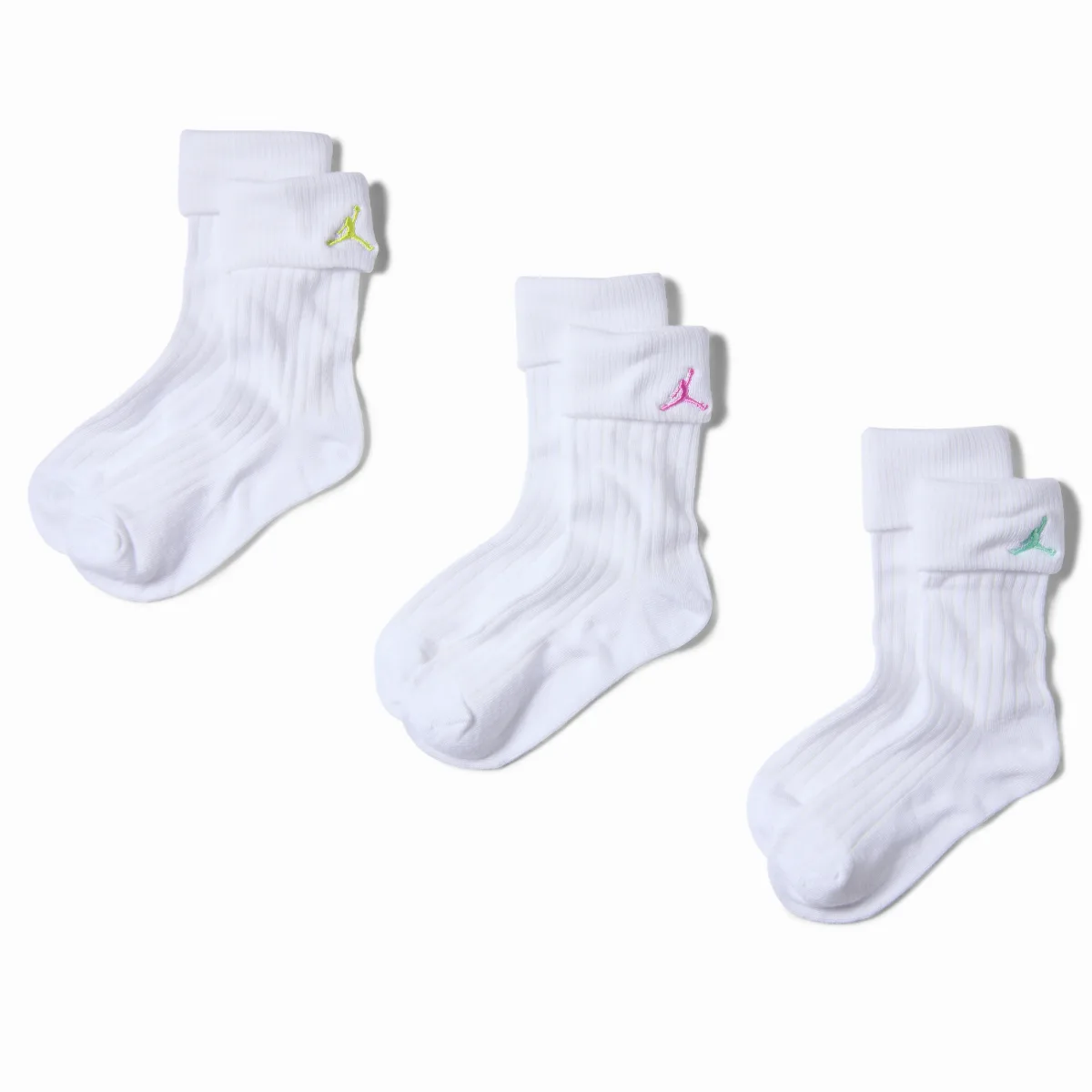 Jordan Foldover Micro Crew Socks (3 Pairs) by Jordan