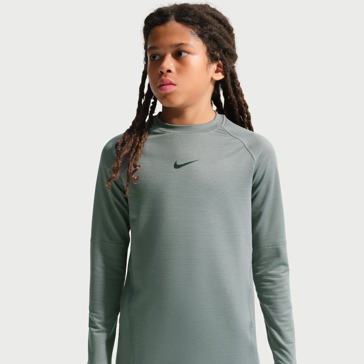 Pro Dri-FIT Long-Sleeve Crewneck Top by Nike
