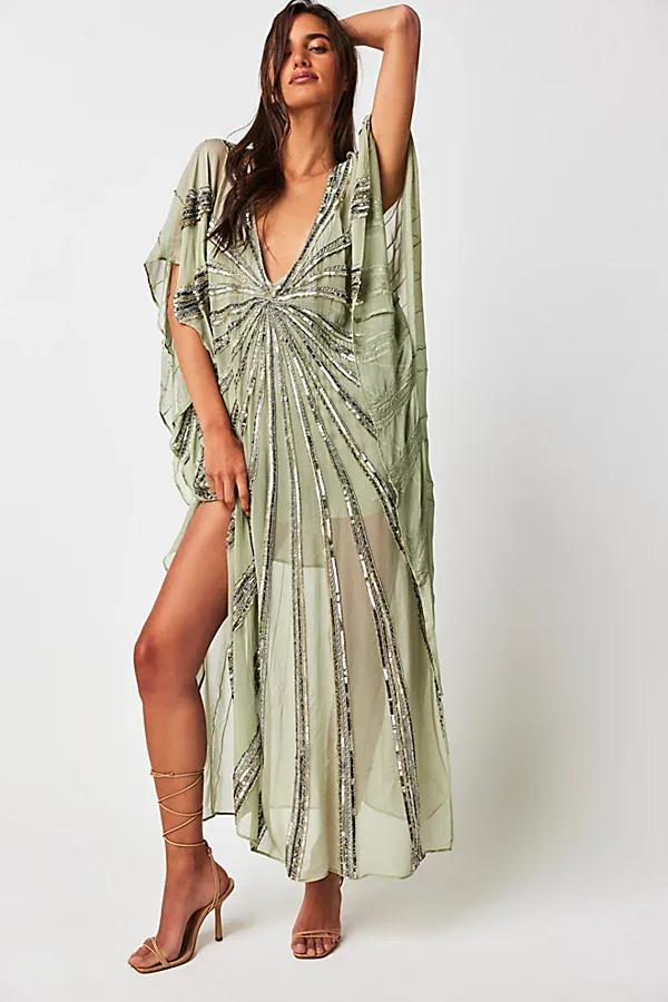 Starburst Avenue Embellished Kaftan by Jens Pirate Booty