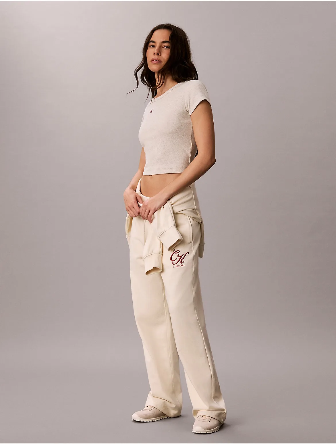 Terry Script Logo Graphic Sweatpants by Calvin Klein