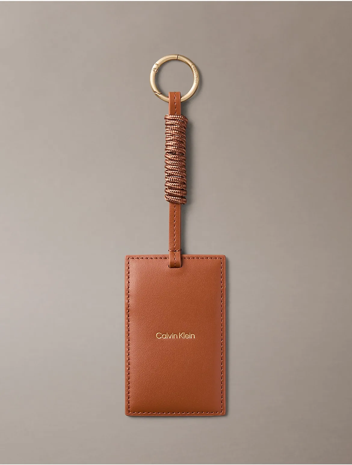 Foil Embossed Logo Card Case Charm by Calvin Klein