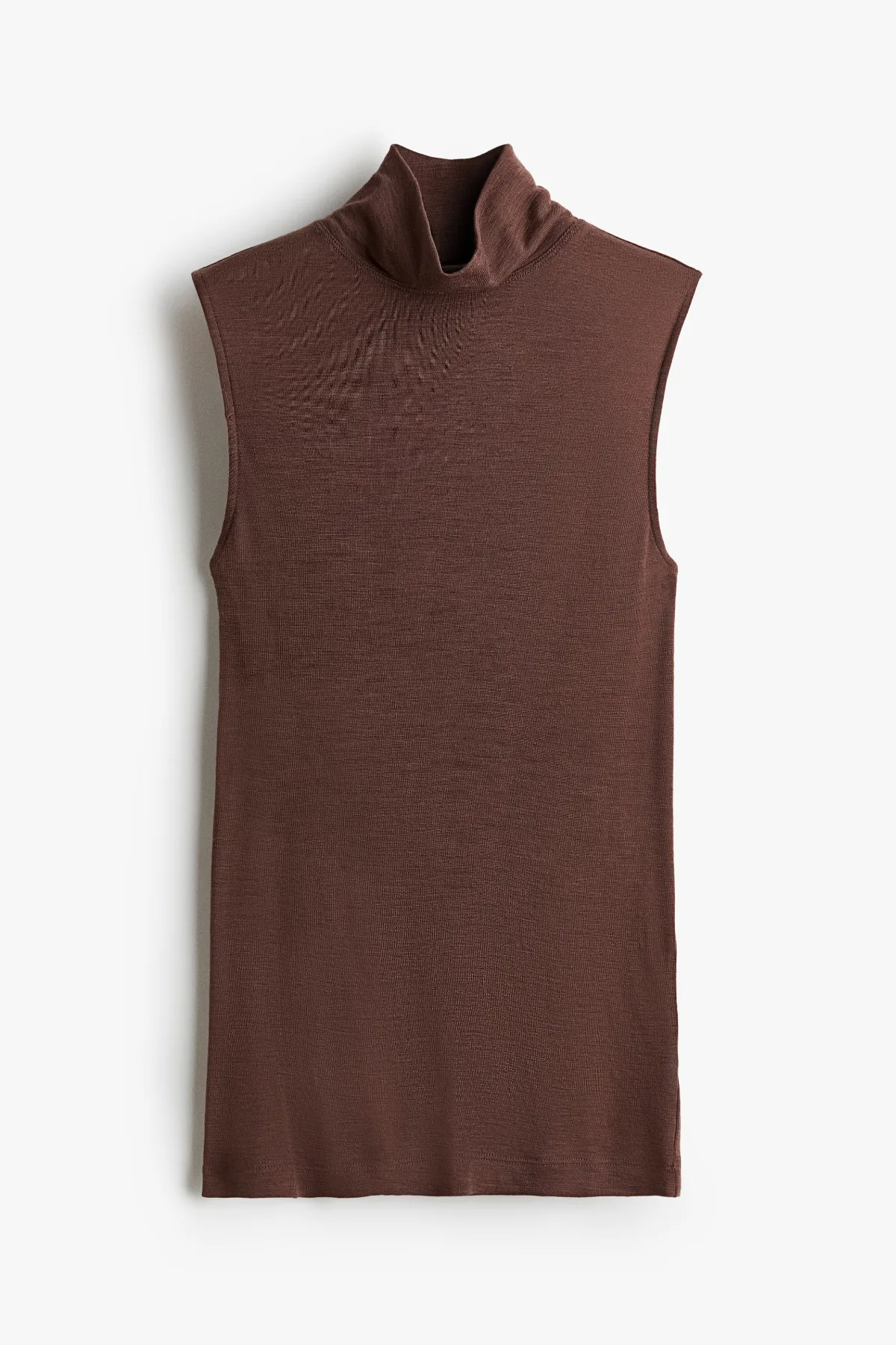 Wool Mock Turtleneck Top