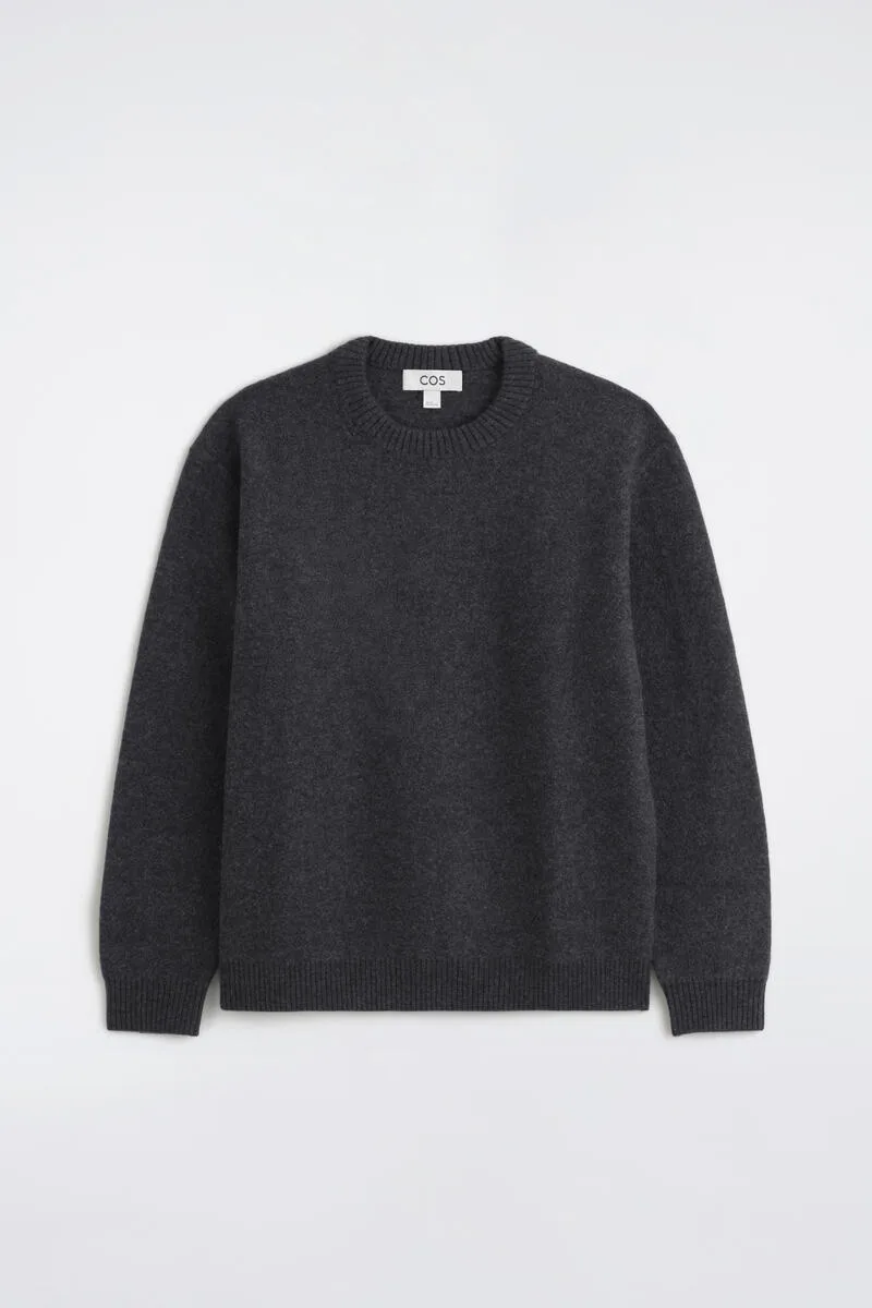 Boiled Merino Wool Crew-Neck Sweater by COS