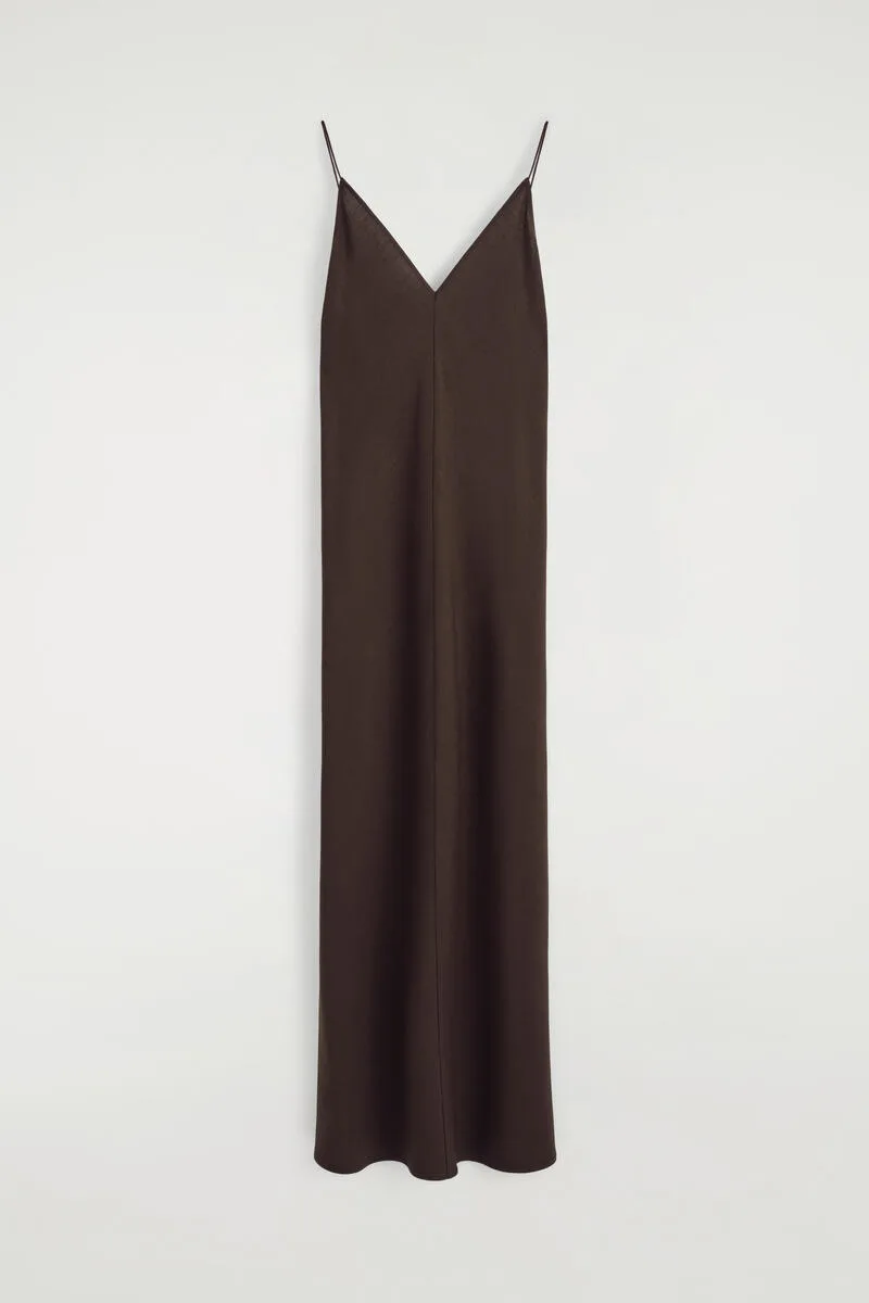 V-Neck Midi Cami Dress