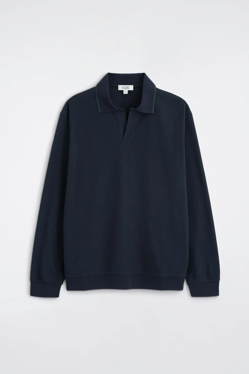 Contrast-Tipped Cotton-Pique Polo Shirt by COS