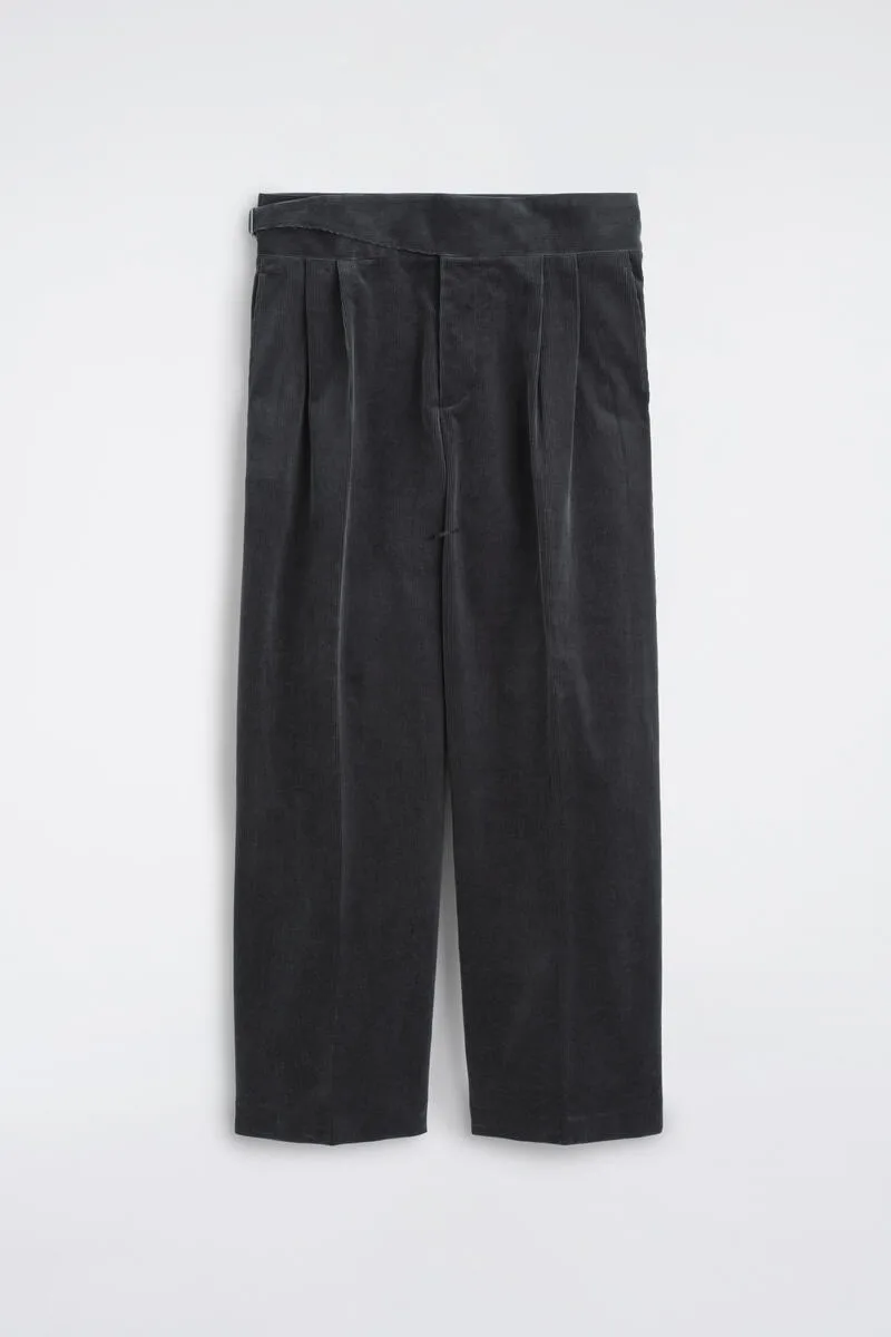 Belt-Detail Corduroy Relaxed-Fit Wide-Leg Pants by COS