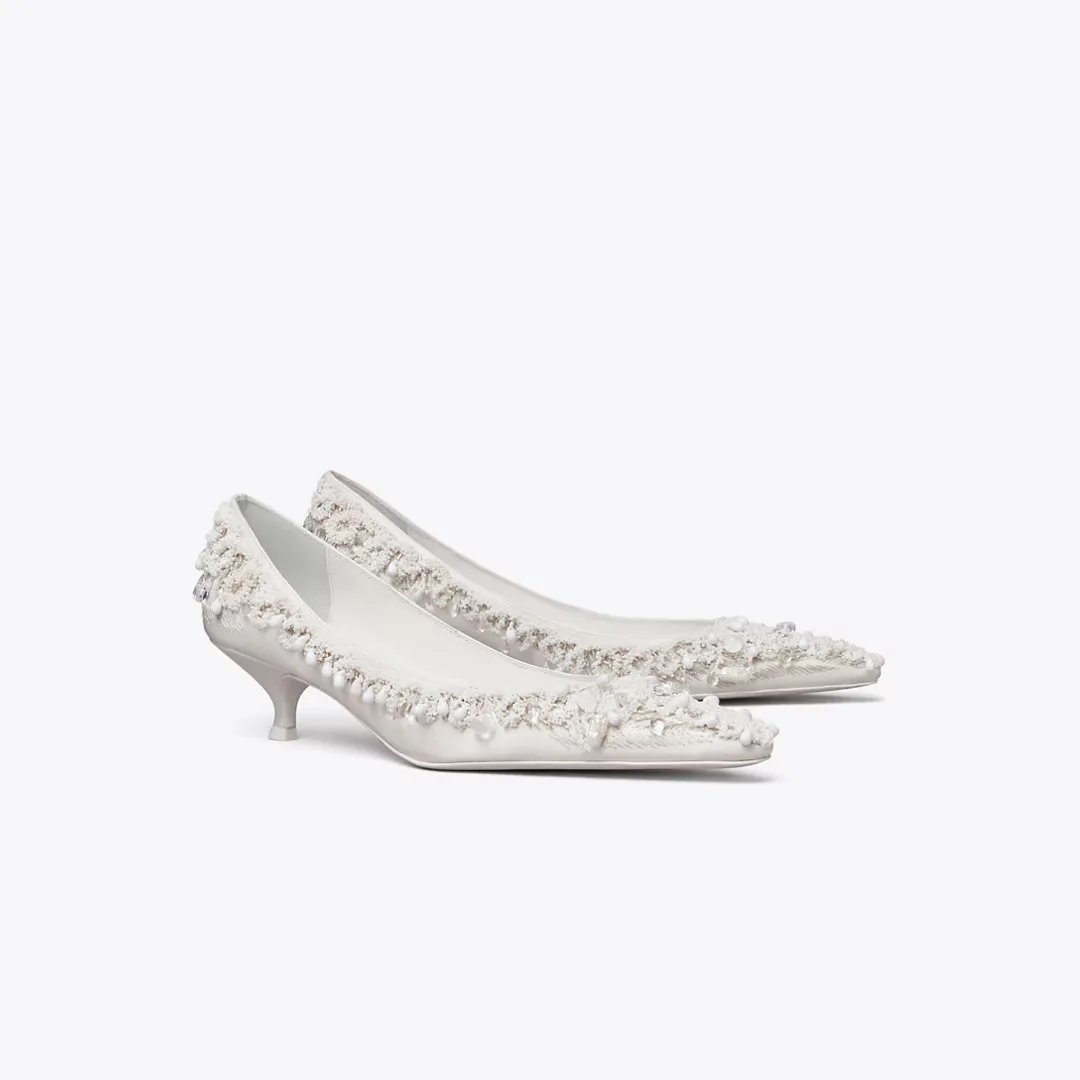 Beaded Pump by Tory Burch