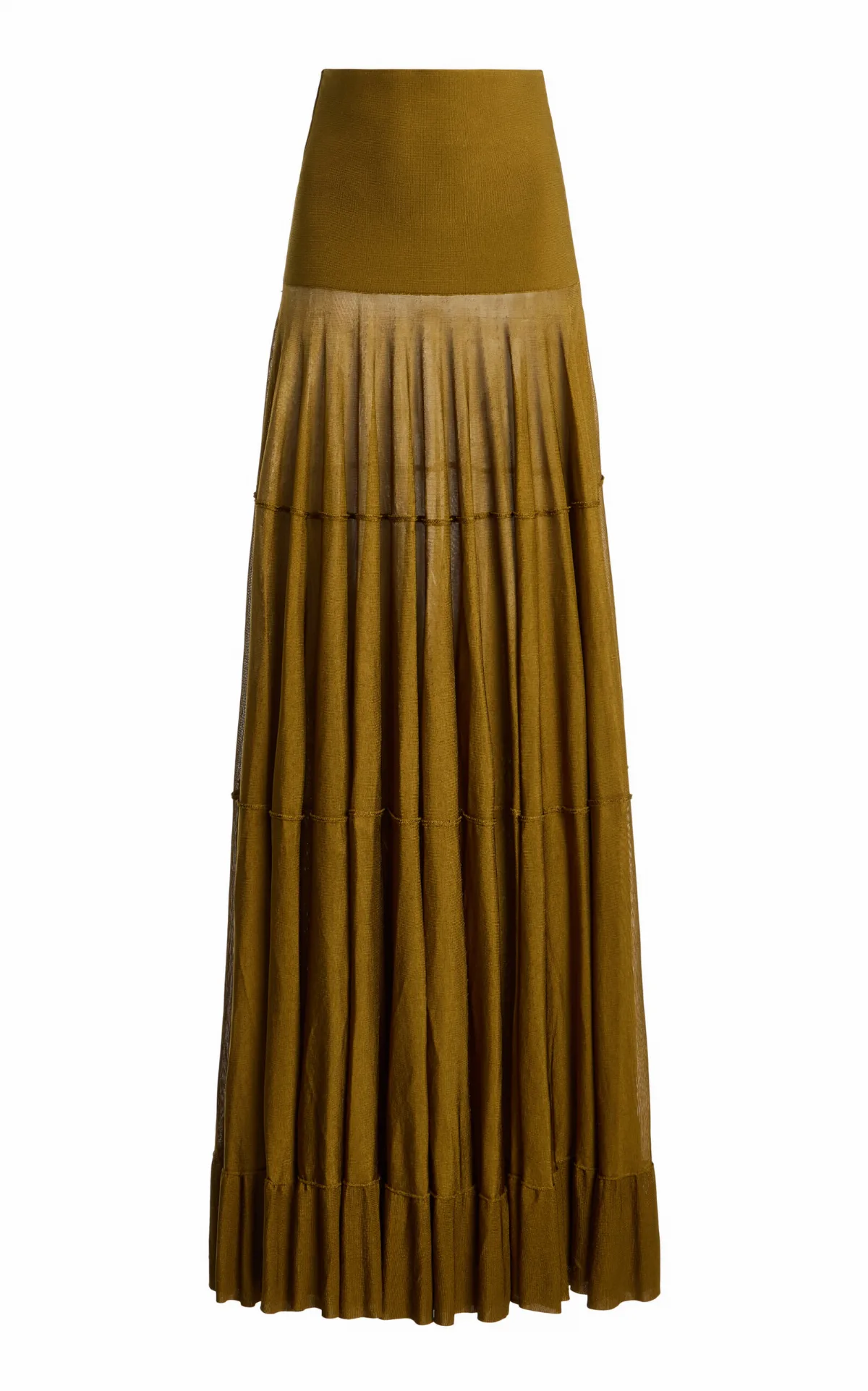 Gorrell Ruffled Knit Maxi Skirt by Altuzarra