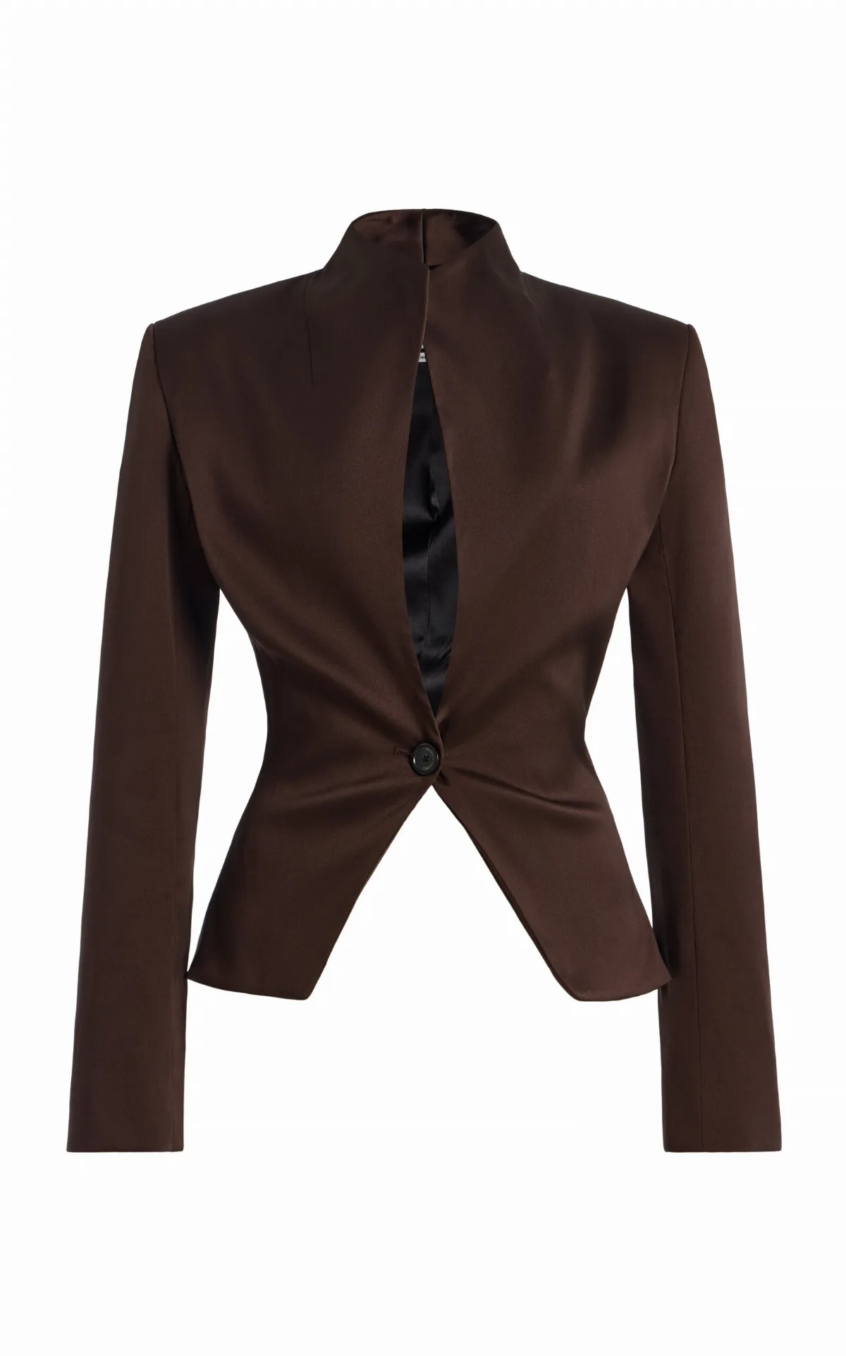The Alora Shrunken Stretch-Mikado Jacket by Brandon Maxwell