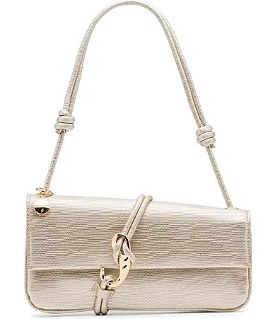 Alice Metallic Baguette East West Shoulder Bag