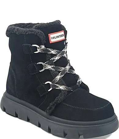 Melody Waterproof Suede Insulated Winter Booties by Hunter