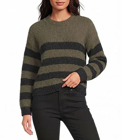 Drop Shoulder Striped Long Sleeve Sweater by Bella Dahl