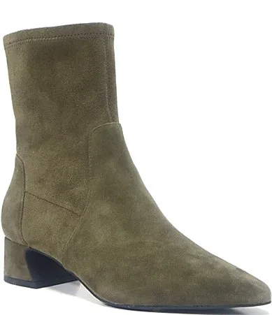 Gallway Suede Pointed Toe Booties by Gentle Souls