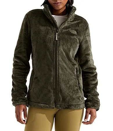 Osito Silken Raschel Fleece Stand Collar Long Sleeve Zip Front Jacket by The North Face
