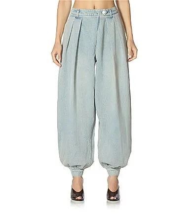 Tiffany Denim High Rise Coordinating Balloon Pants