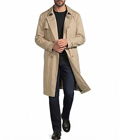 Bridgeport Solid Trench Coat by Hart Schaffner Marx