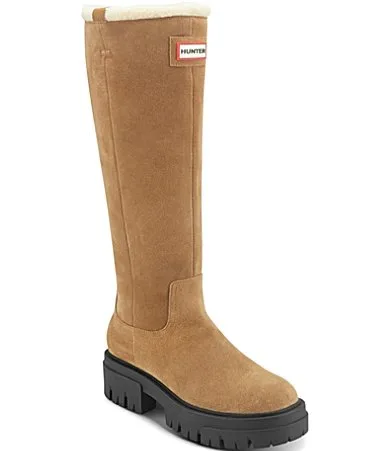 Giania Insulated Waterproof Suede Tall Boots by Hunter