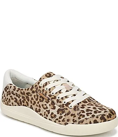 Be Bright Leopard Print Canvas Low Profile Sneakers