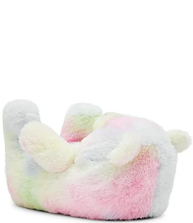 Buddies Tie Dye Faux Fur Bear Slippers by Steve Madden