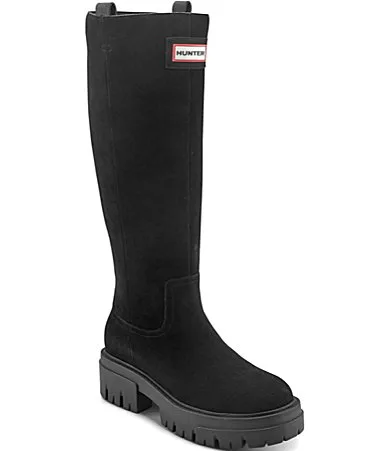 Giania Waterproof Suede Tall Boots by Hunter